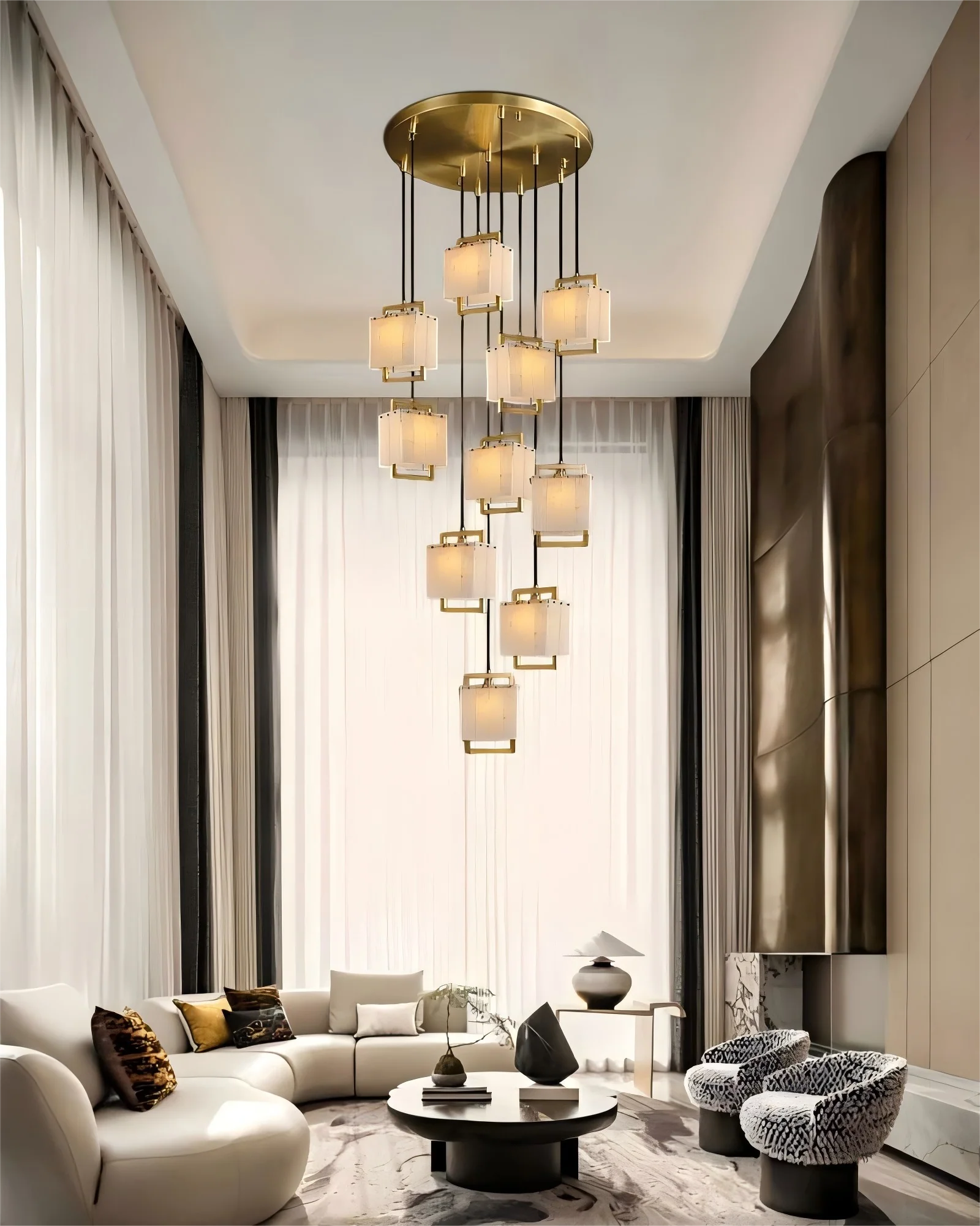 1-Light Rubbed Brass Alabaster flush mount Wall Light Fixture for bedside - Image 10