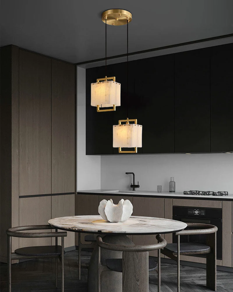 1-Light Rubbed Brass Alabaster flush mount Wall Light Fixture for bedside - Image 11