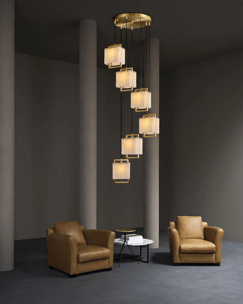 1-Light Rubbed Brass Alabaster flush mount Wall Light Fixture for bedside - Image 9