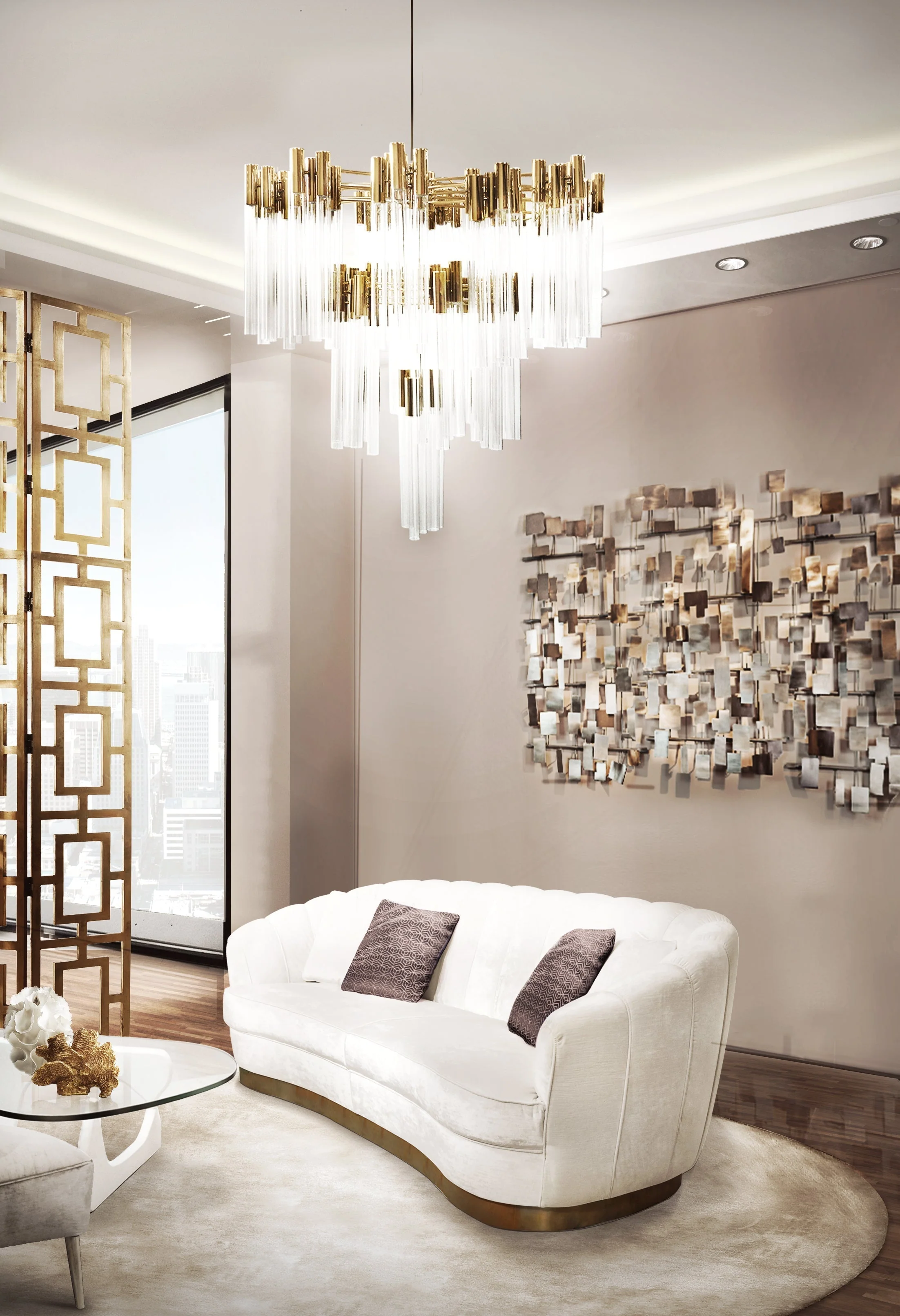 Burj 114 Light Crystal Modern Chandelier - Luxxu - Image 3