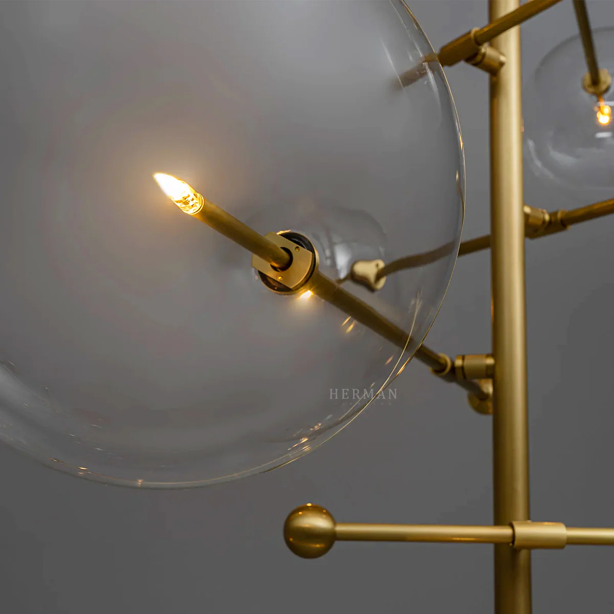 RD15 12-Light Modern Brass Chandelier 55.12" - Image 14