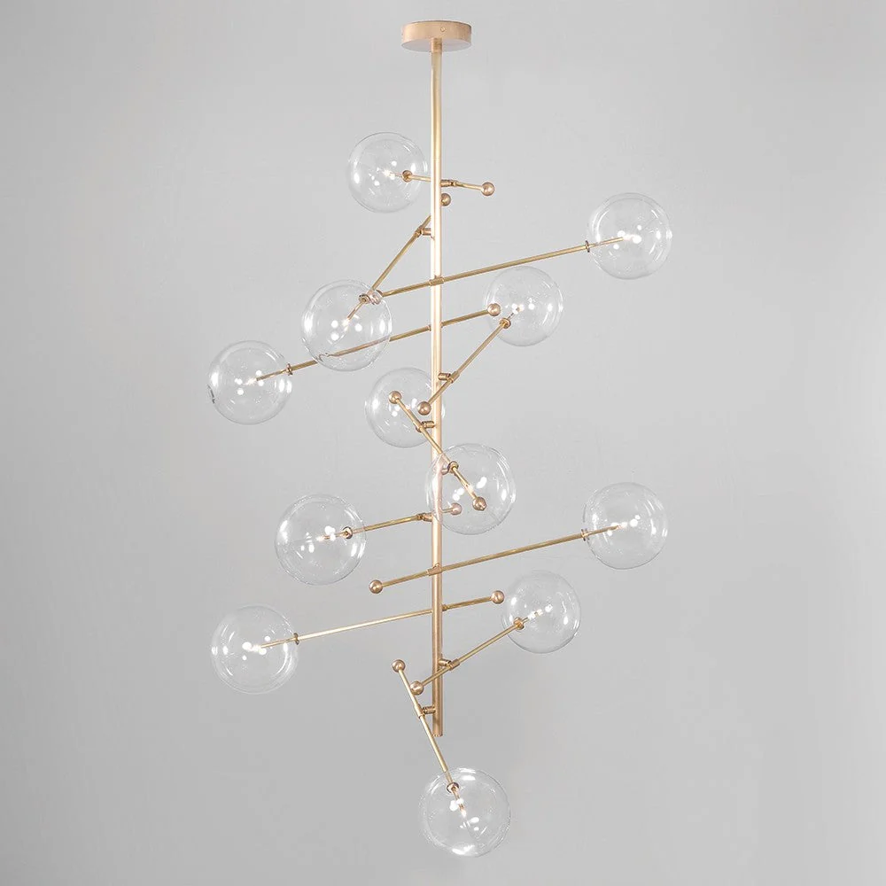 RD15 12-Light Modern Brass Chandelier 55.12" - Image 4