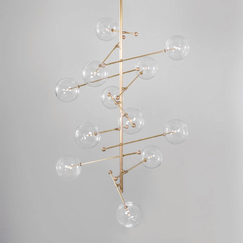 RD15 12-Light Modern Brass Chandelier 55.12" - Image 5