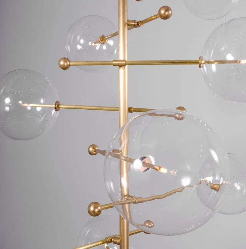 RD15 12-Light Modern Brass Chandelier 55.12" - Image 8