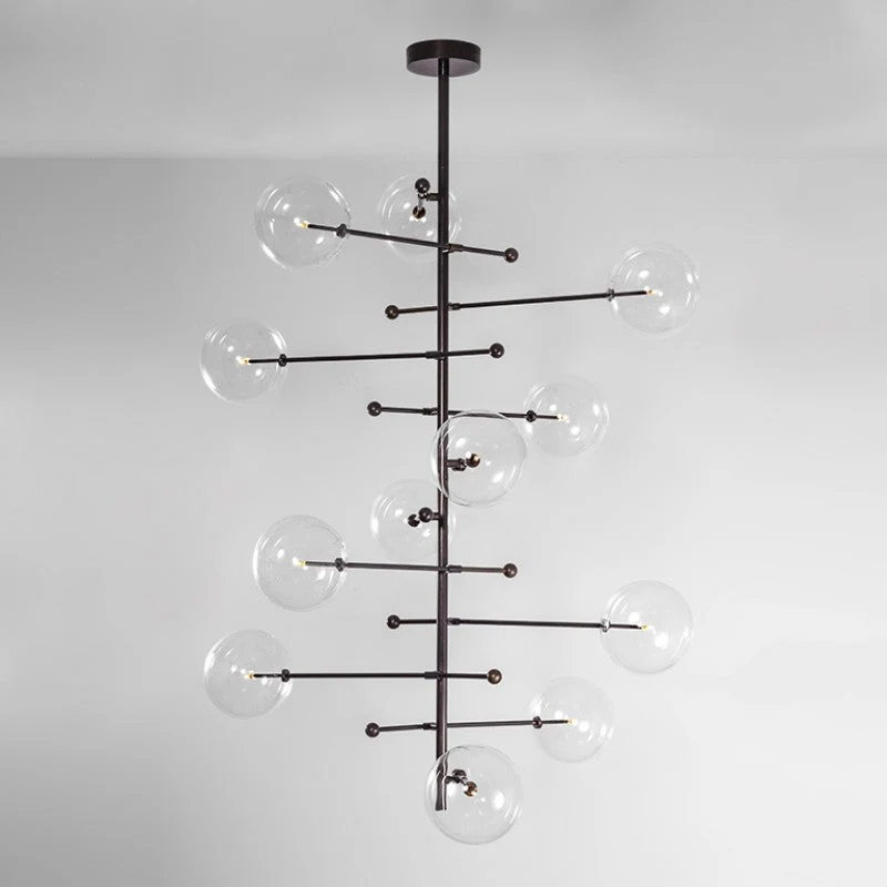 RD15 12-Light Modern Brass Chandelier 55.12" - Image 9