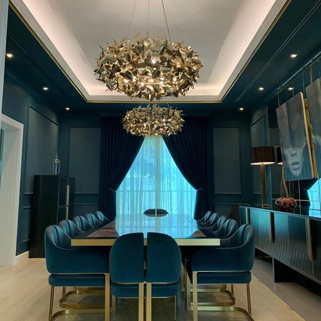 McQueen Round 18 Light Crystal Modern Chandelier - Luxxu - Image 3