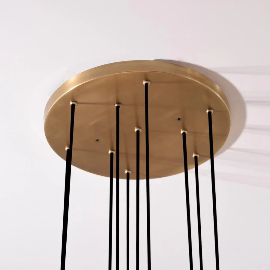 Sulis White Ceramics Round Chandelier 18"，10-lights - Image 8