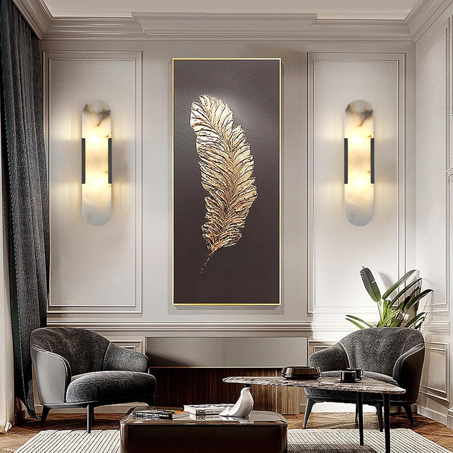 Trinidad Alabaster Wall Sconces 14" 20" - Image 16