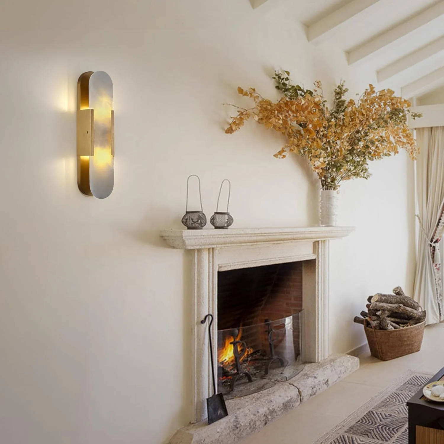 Trinidad Alabaster Wall Sconces 14" 20" - Image 2