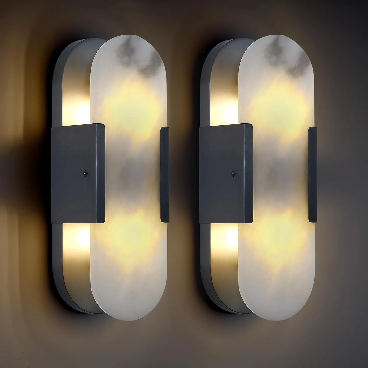 Trinidad Alabaster Wall Sconces 14" 20" - Image 5