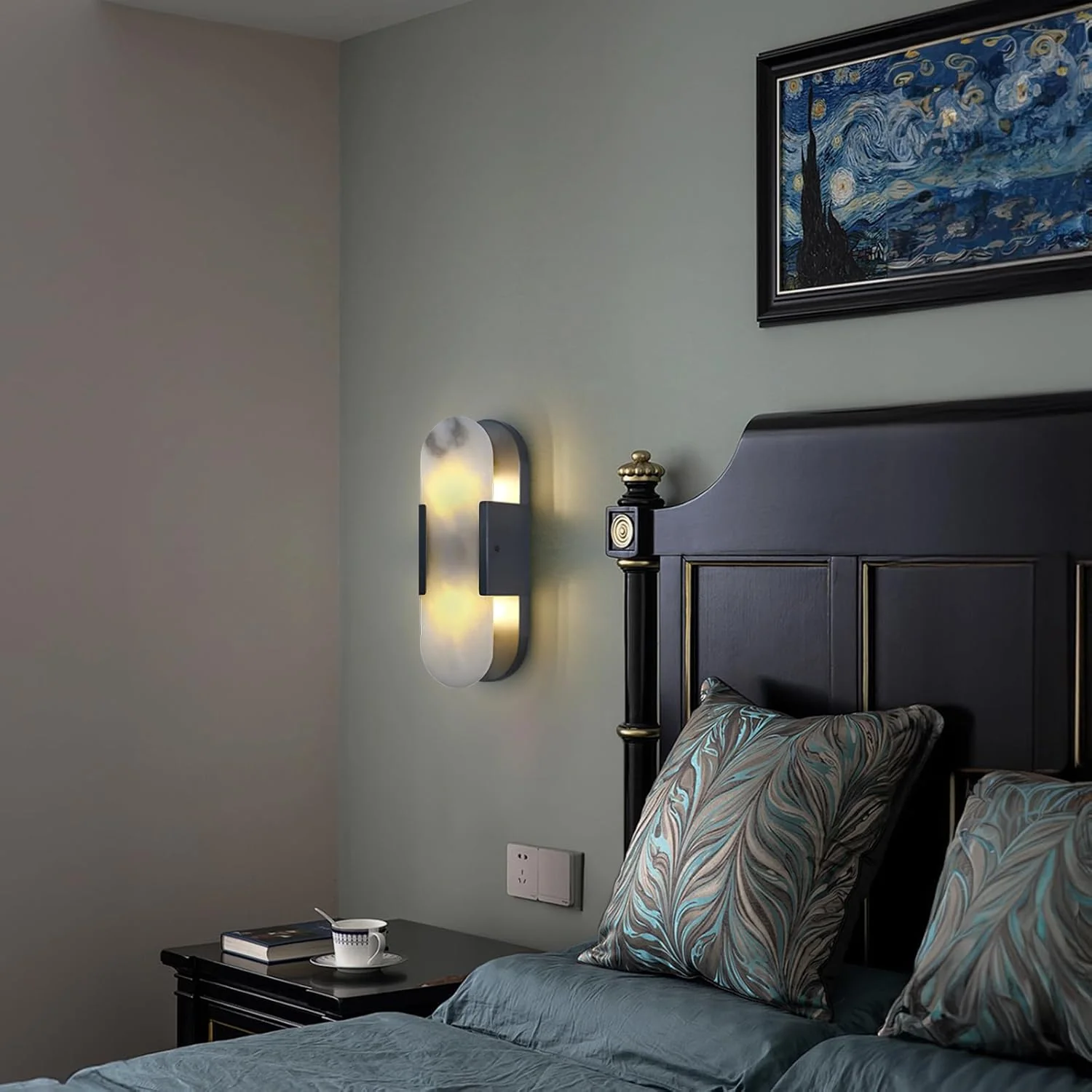 Trinidad Alabaster Wall Sconces 14" 20" - Image 8