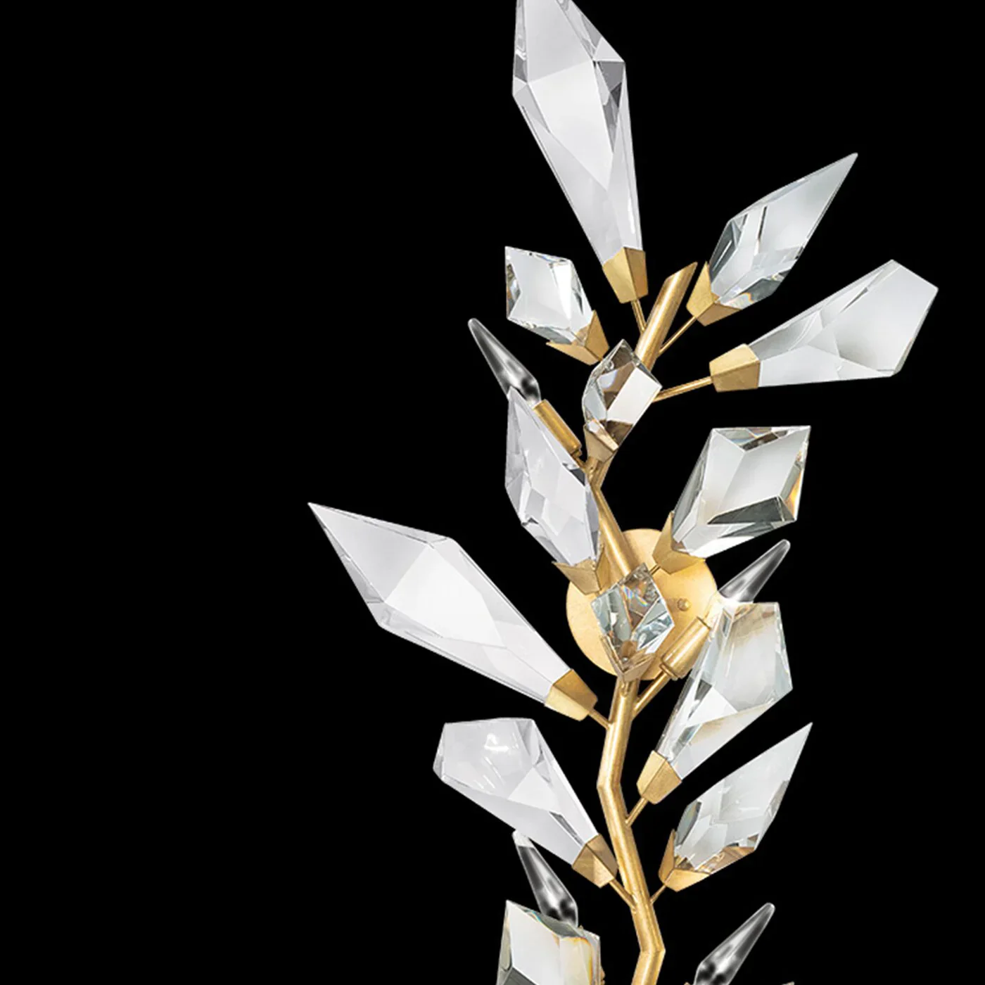 Addison 58" Gold&Silver Crystal Sconce - Image 4