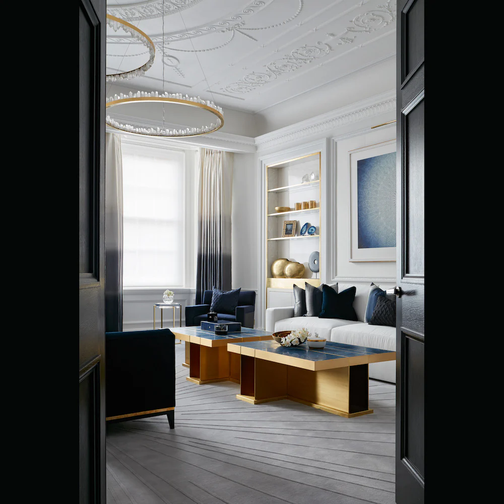 36 Inch Round Modern Chandelier Brass & Clear Geode Quartz Crystal Hanging Light - Image 23