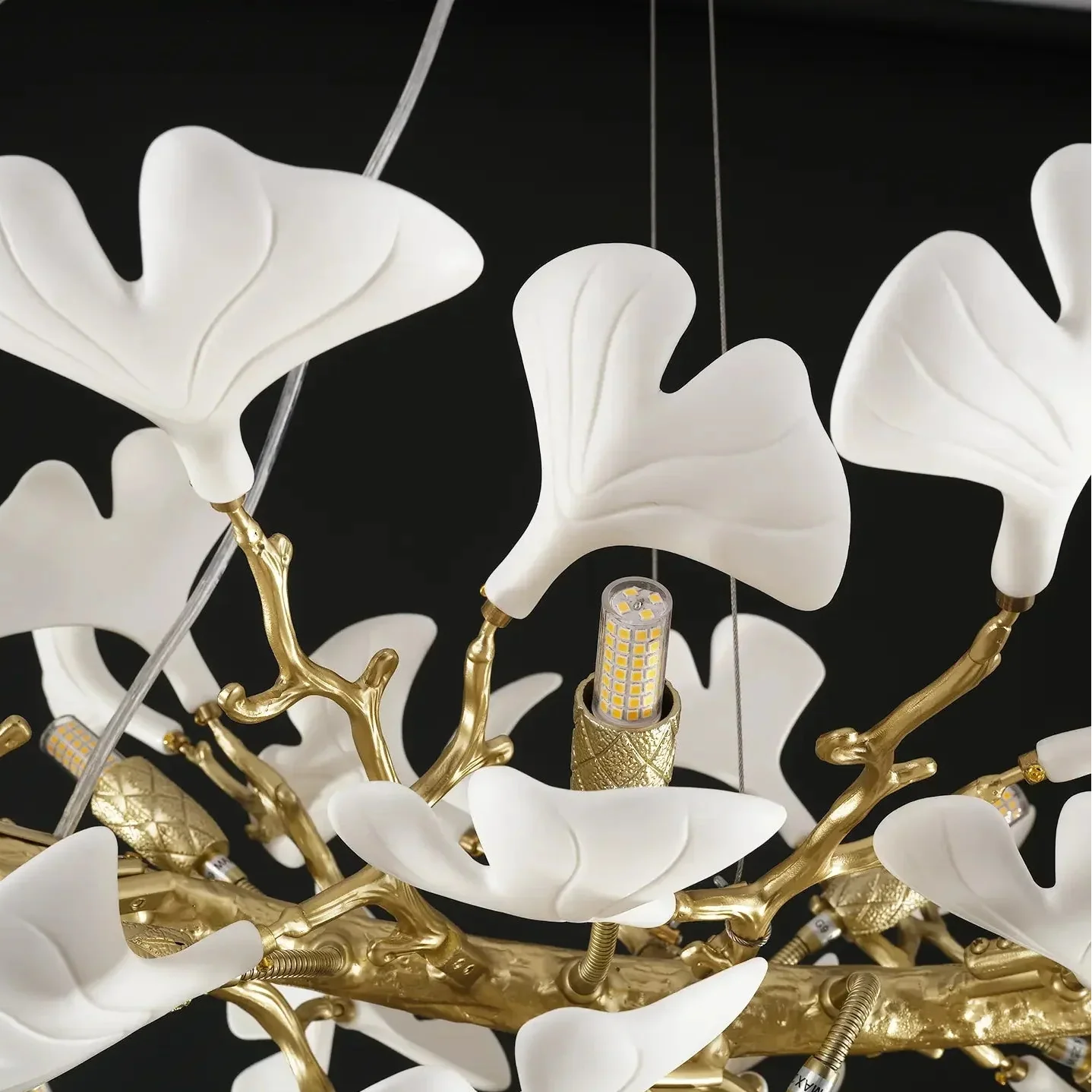 Ginkgo Rectangle Chandelier 55" - Image 4