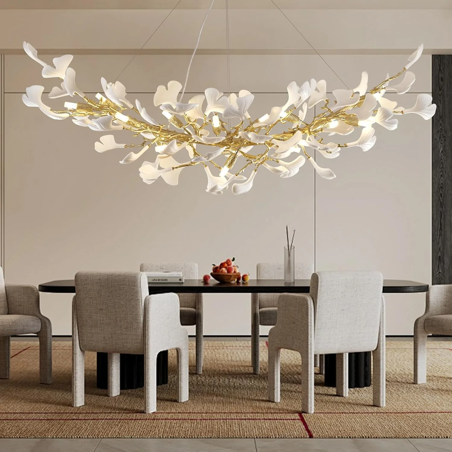 Ginkgo Rectangle Chandelier 55" - Image 6