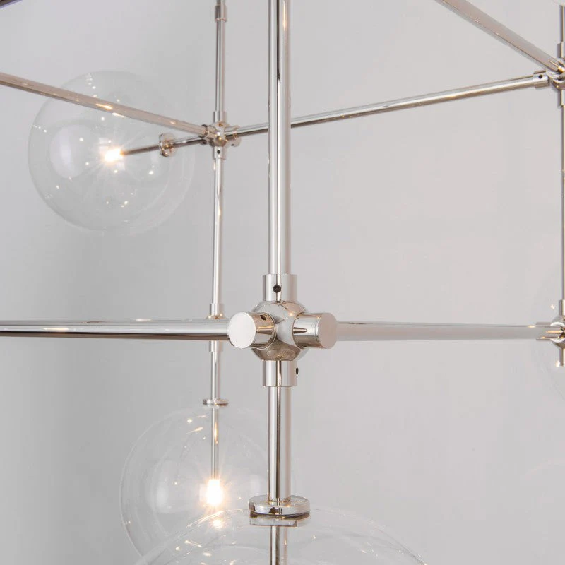 Soap DT6 | 6-Light Glass Modern Brass Chandelier - Image 10