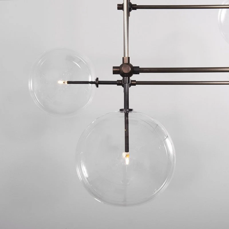 Soap DT6 | 6-Light Glass Modern Brass Chandelier - Image 3