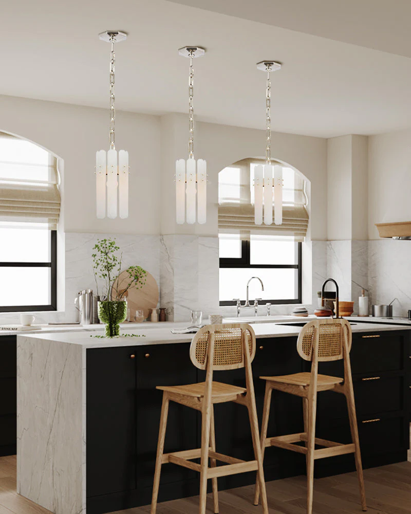 8/10-light Simple Modern Alabaster Large Oval Chandelier 40“45” Dia - Image 20