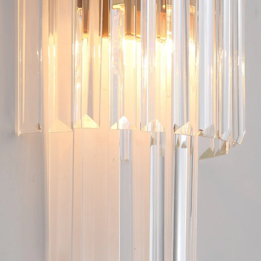 Gold Layered Crystal Wall Lamp - Image 18