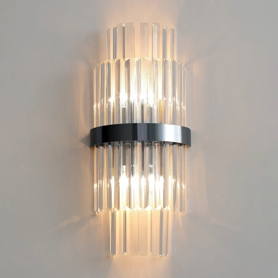 Gold Layered Crystal Wall Lamp - Image 22