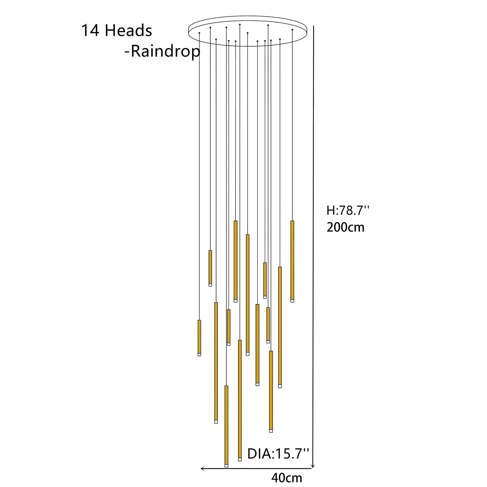 Tube chandelier - Image 21