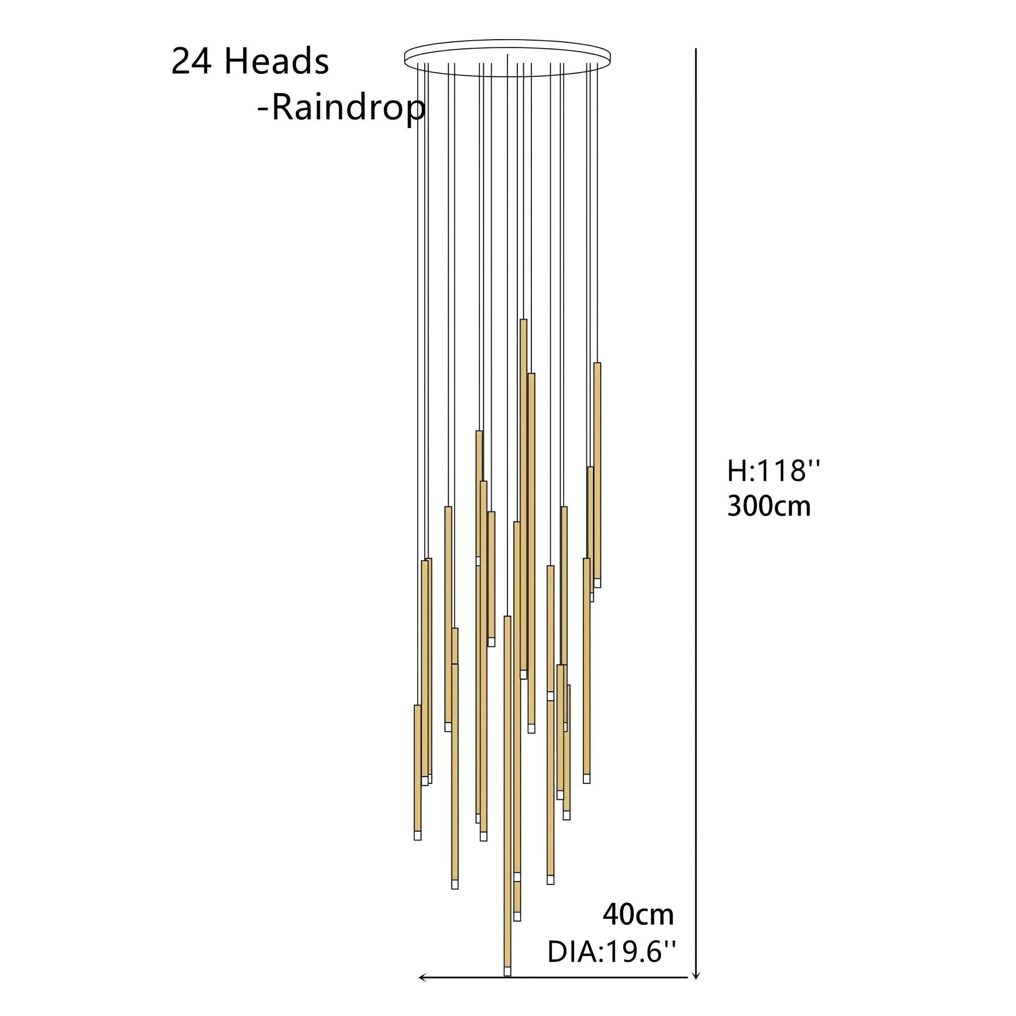 Tube chandelier - Image 26