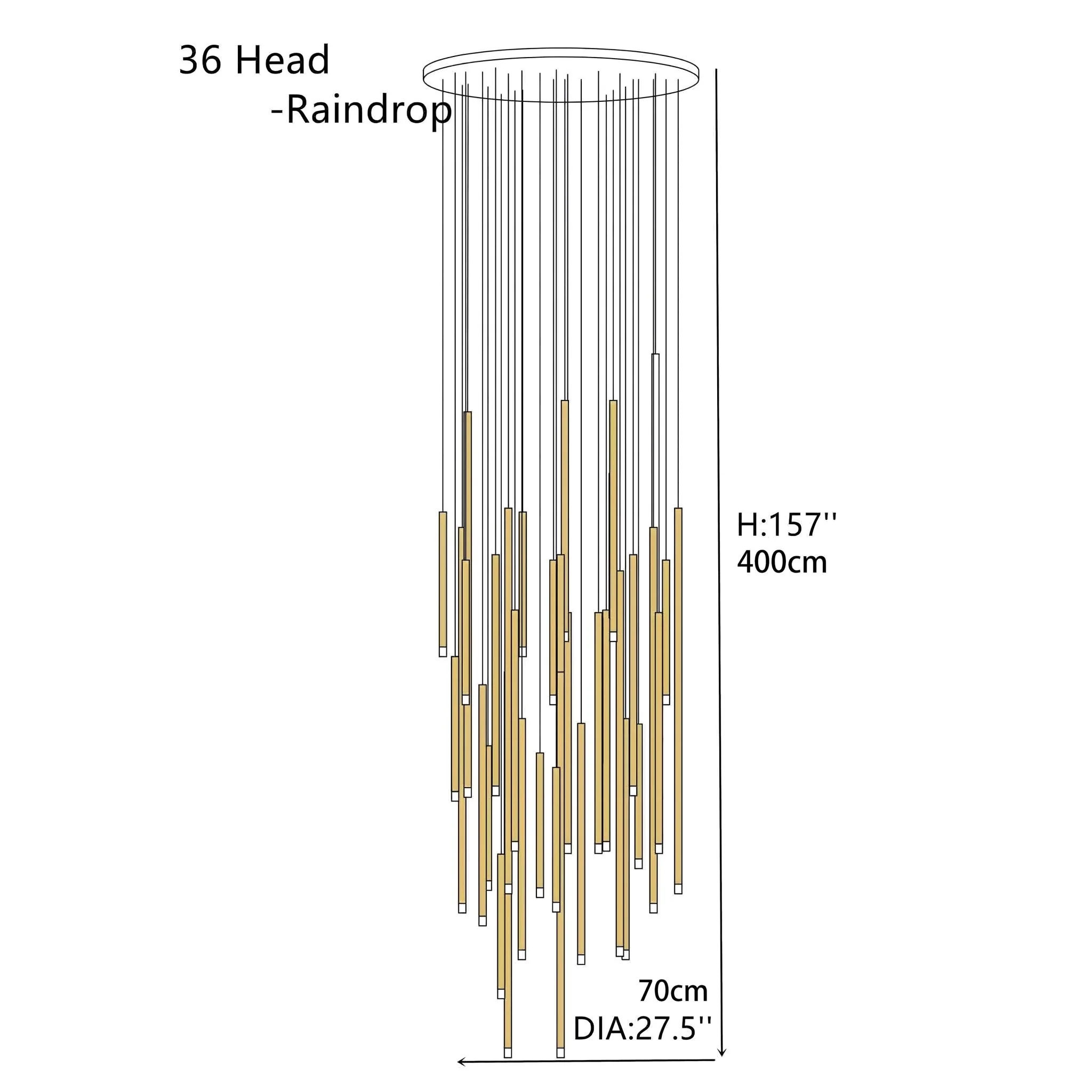 Tube chandelier - Image 27
