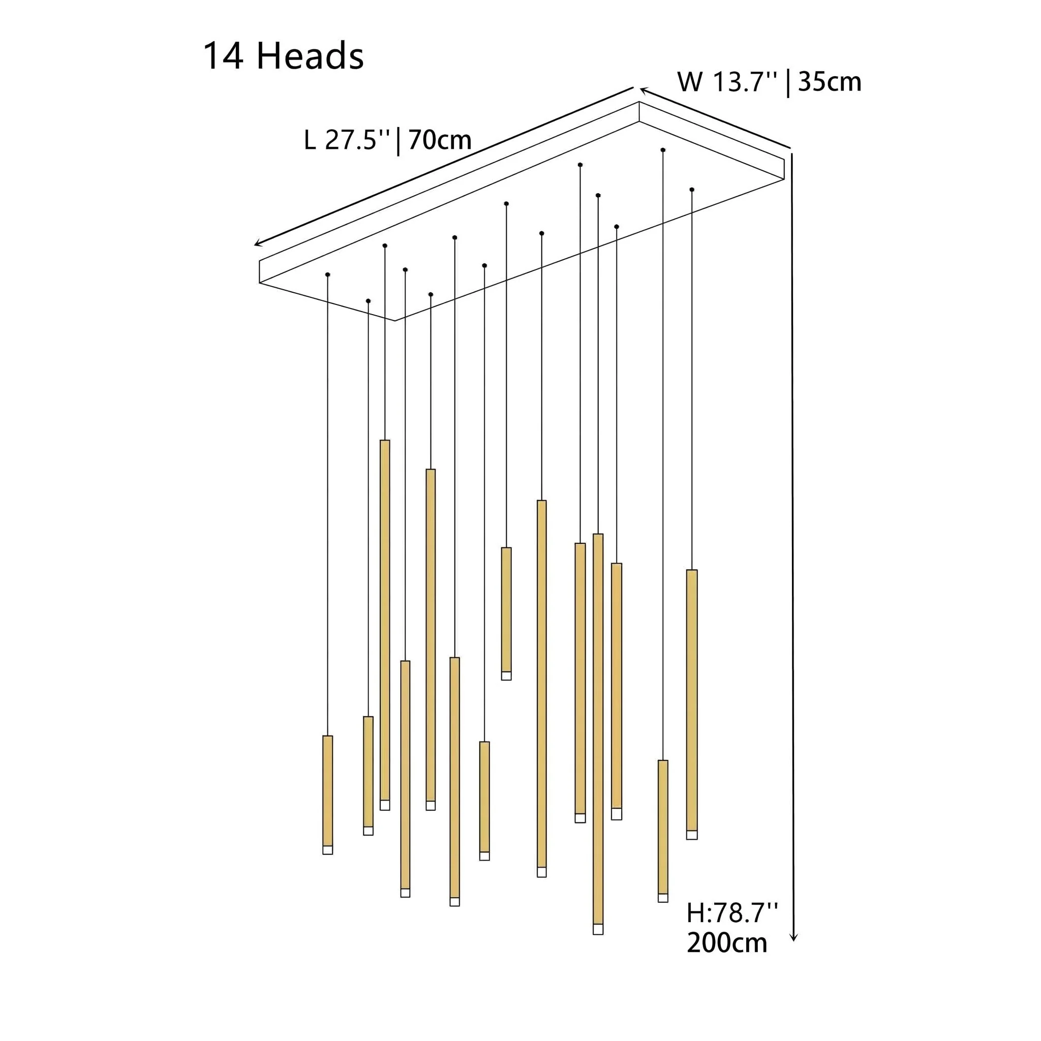 Tube chandelier - Image 29