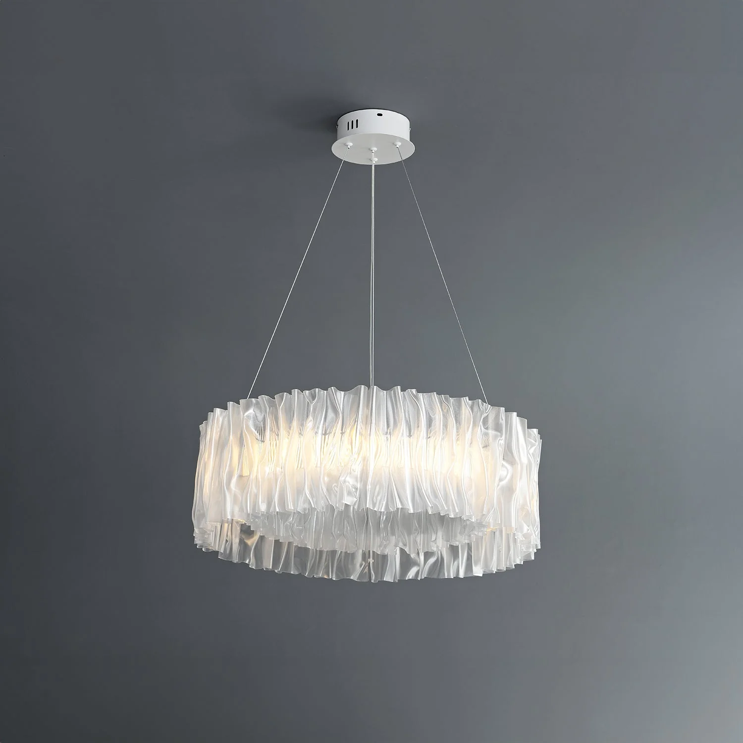 Accordéon Suspension Silver Pendant Light - Image 13