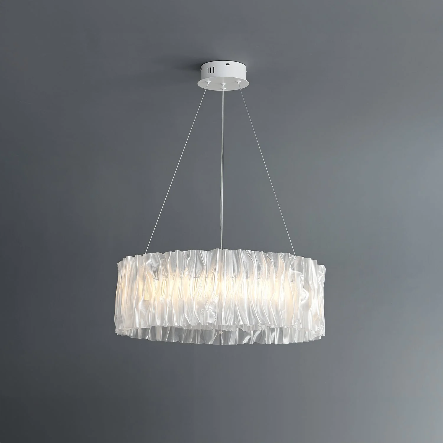 Accordéon Suspension Silver Pendant Light - Image 14