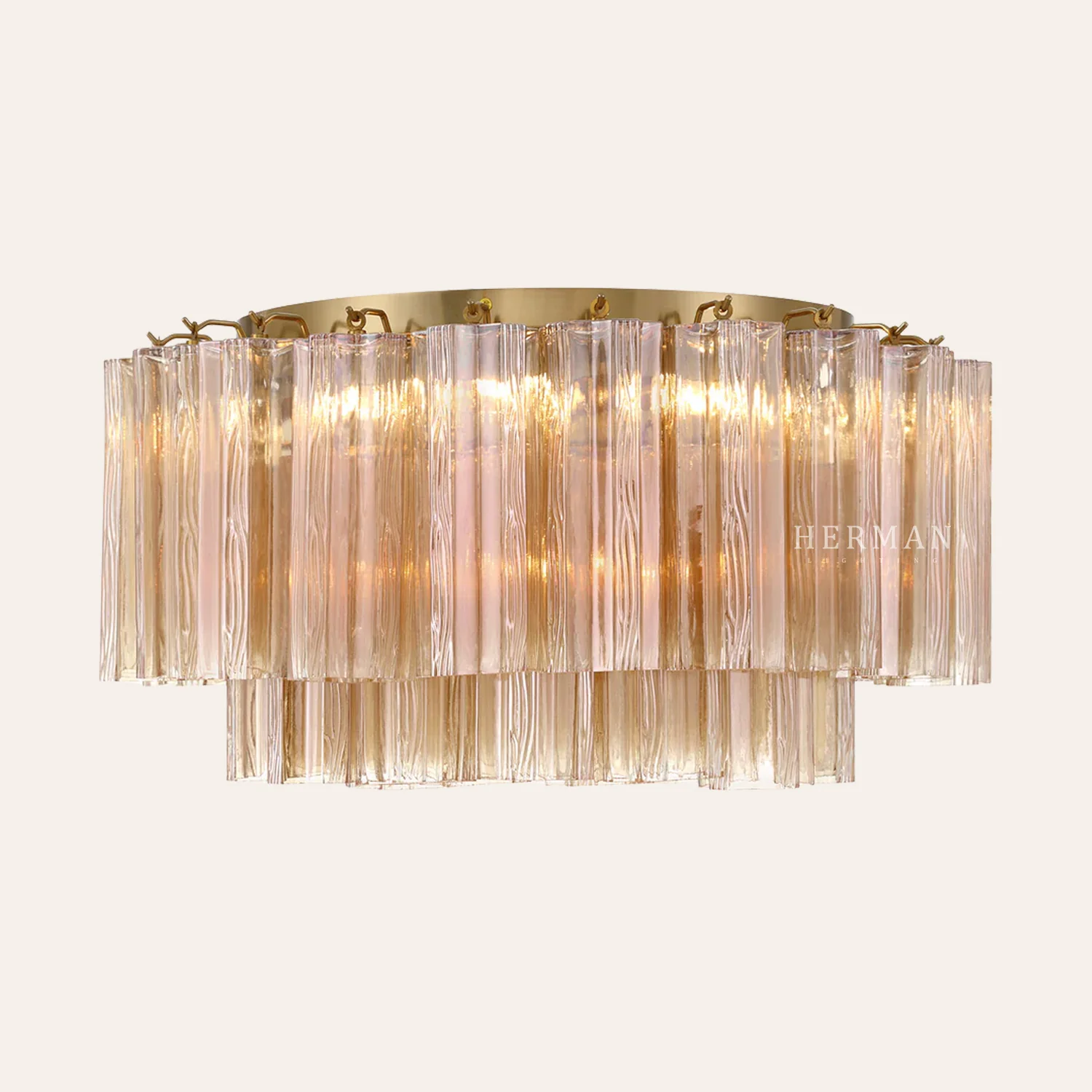 Addis Murano Glass Flushmount 22"/32" - Image 26