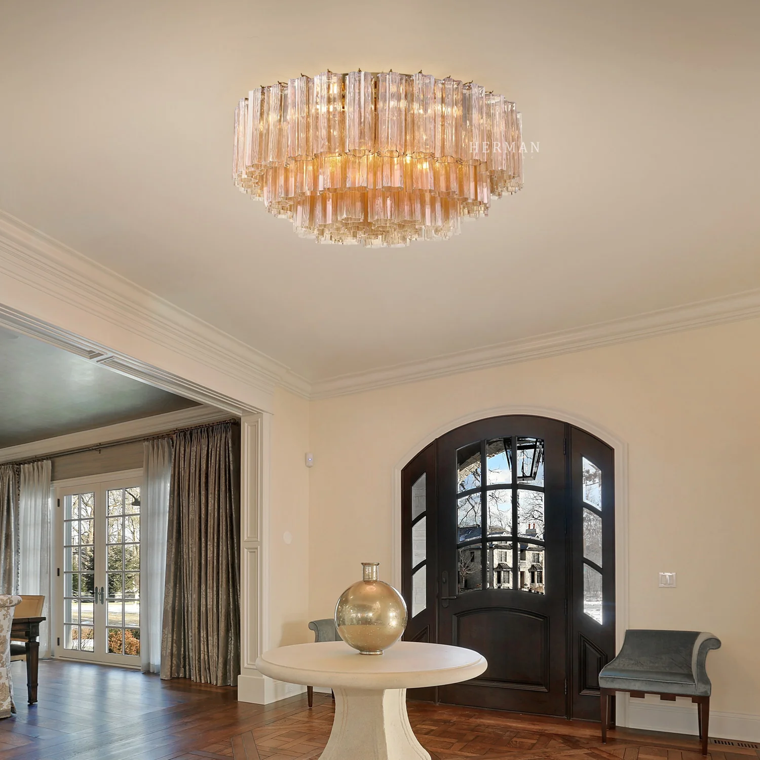 Addis Murano Glass Flushmount 22"/32" - Image 29