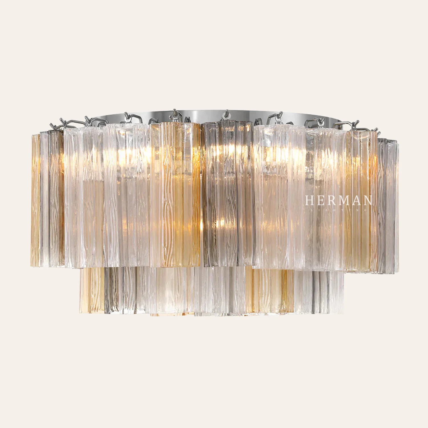 Addis Murano Glass Flushmount 22"/32" - Image 37