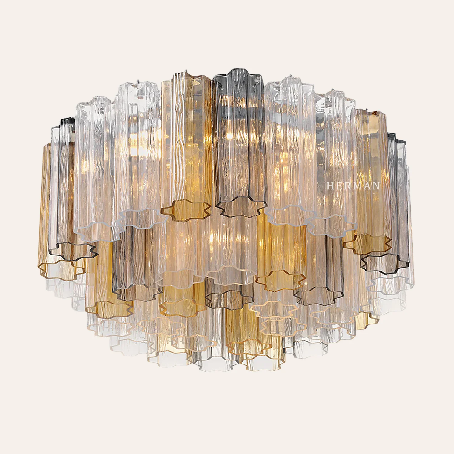 Addis Murano Glass Flushmount 22"/32" - Image 39