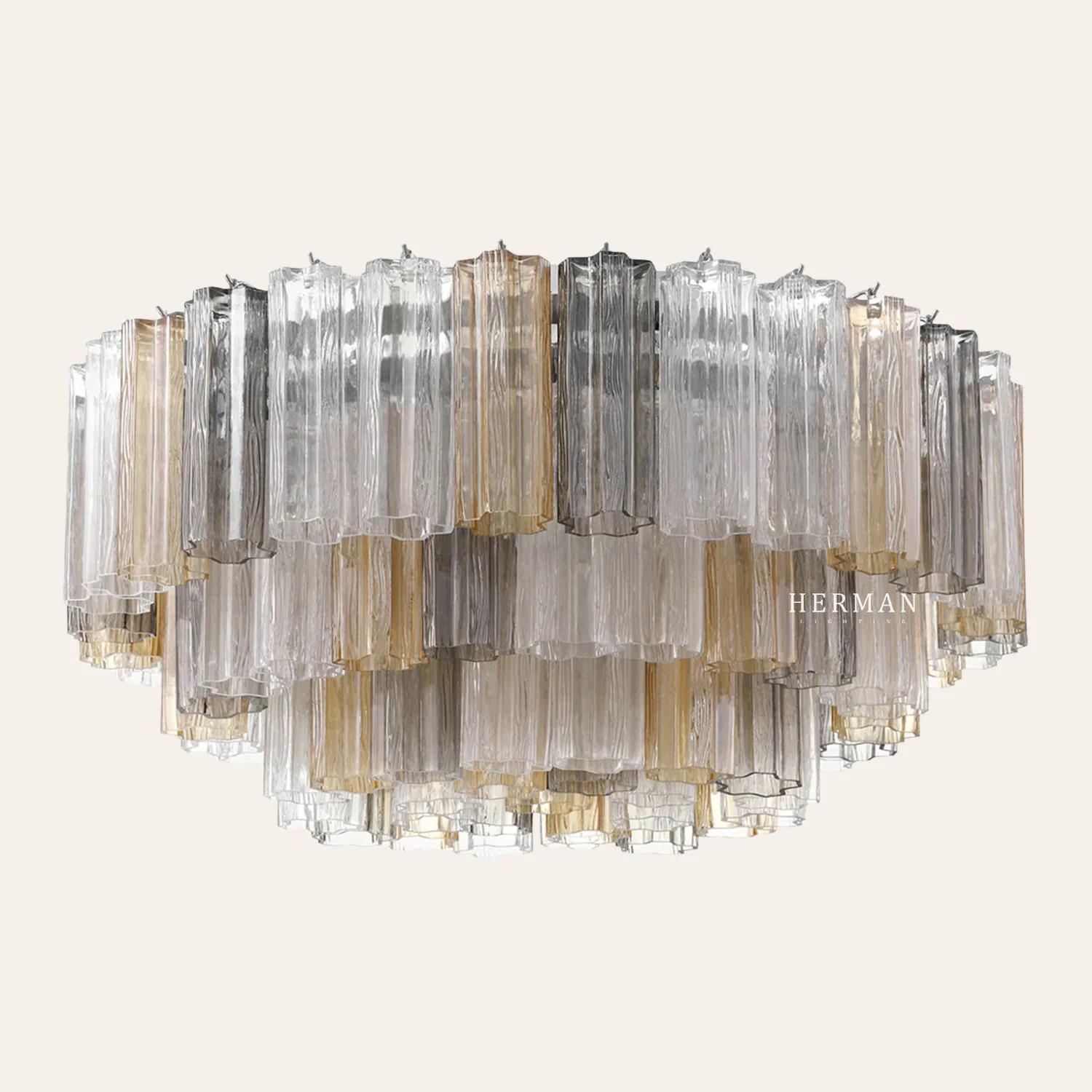 Addis Murano Glass Flushmount 22"/32" - Image 45