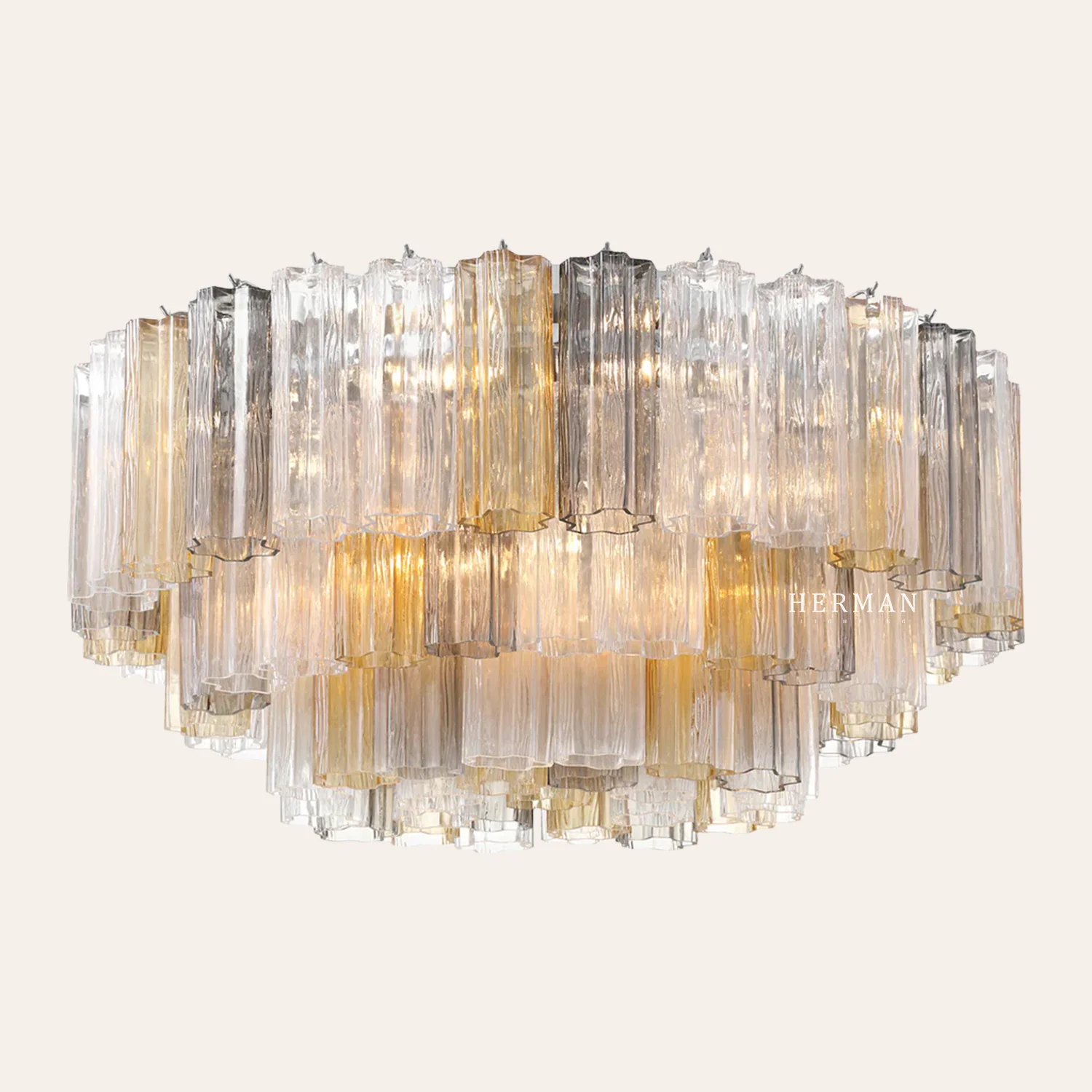 Addis Murano Glass Flushmount 22"/32" - Image 46