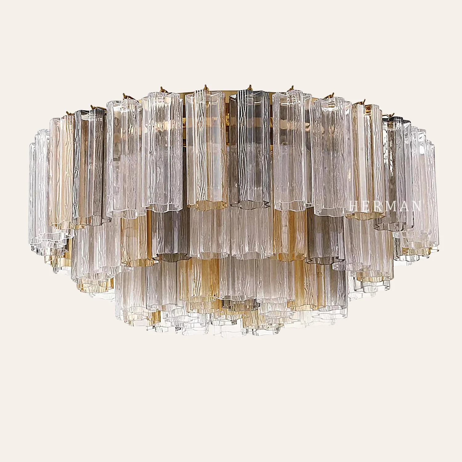 Addis Murano Glass Flushmount 22"/32" - Image 48
