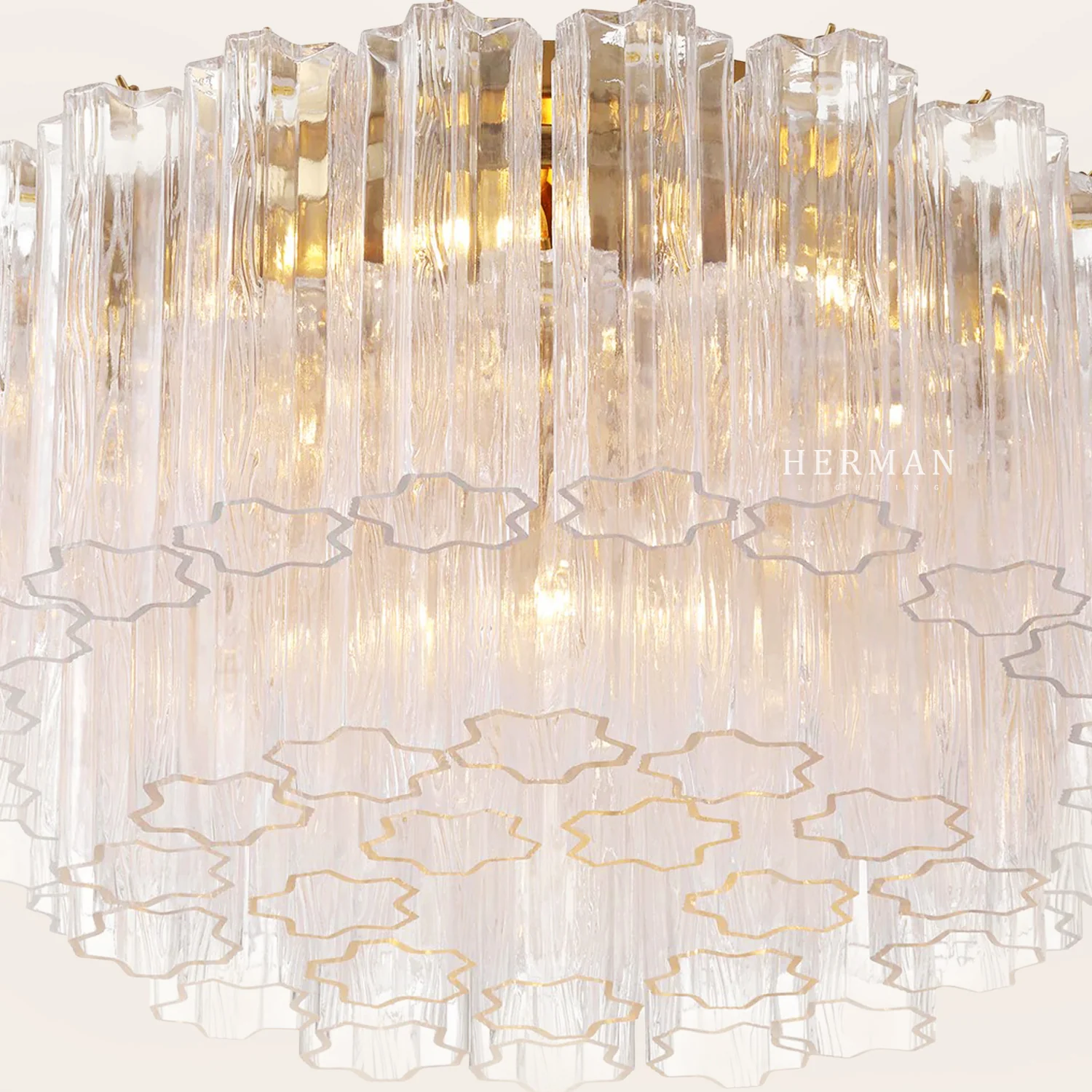 Addis Murano Glass Flushmount 22"/32" - Image 53