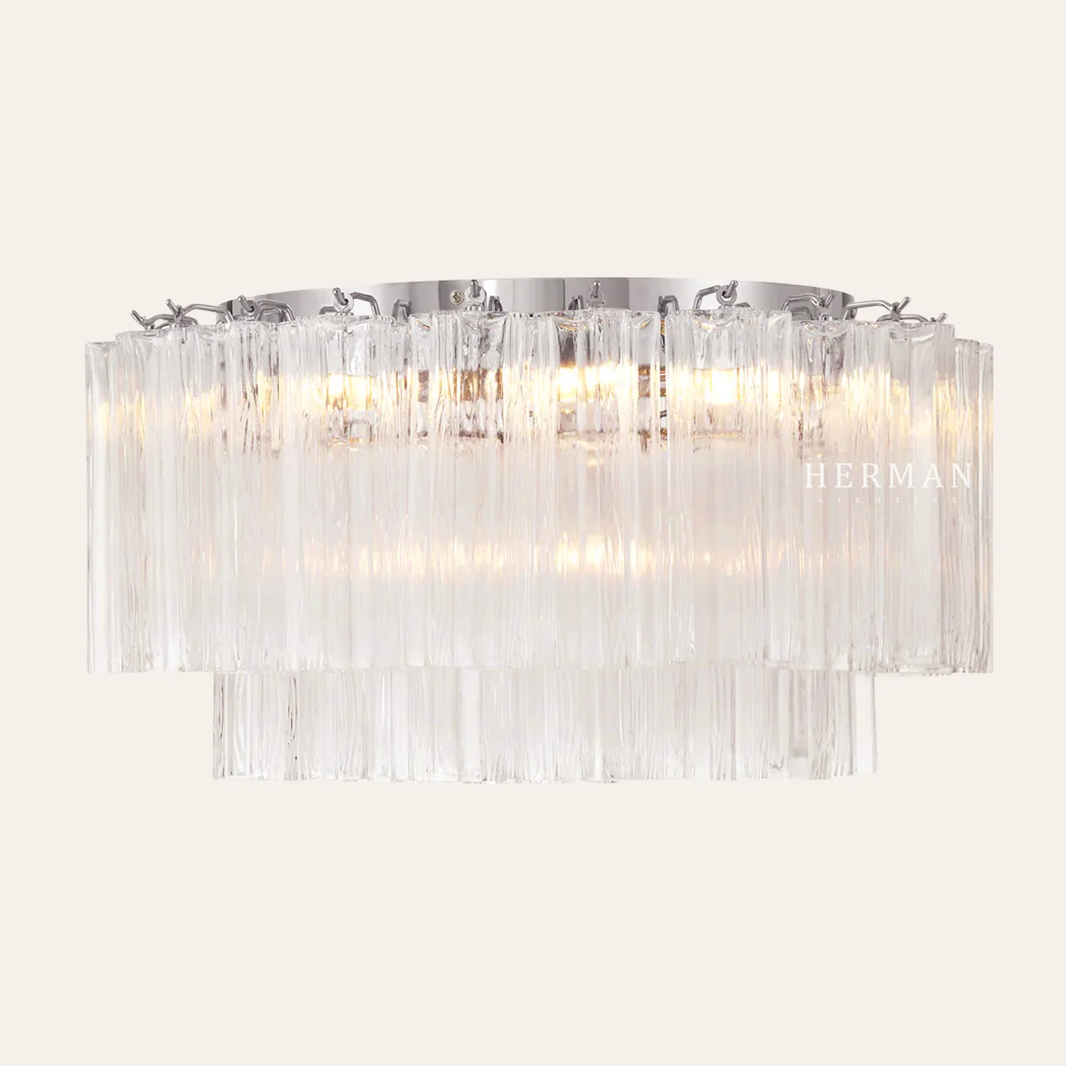 Addis Murano Glass Flushmount 22"/32" - Image 58