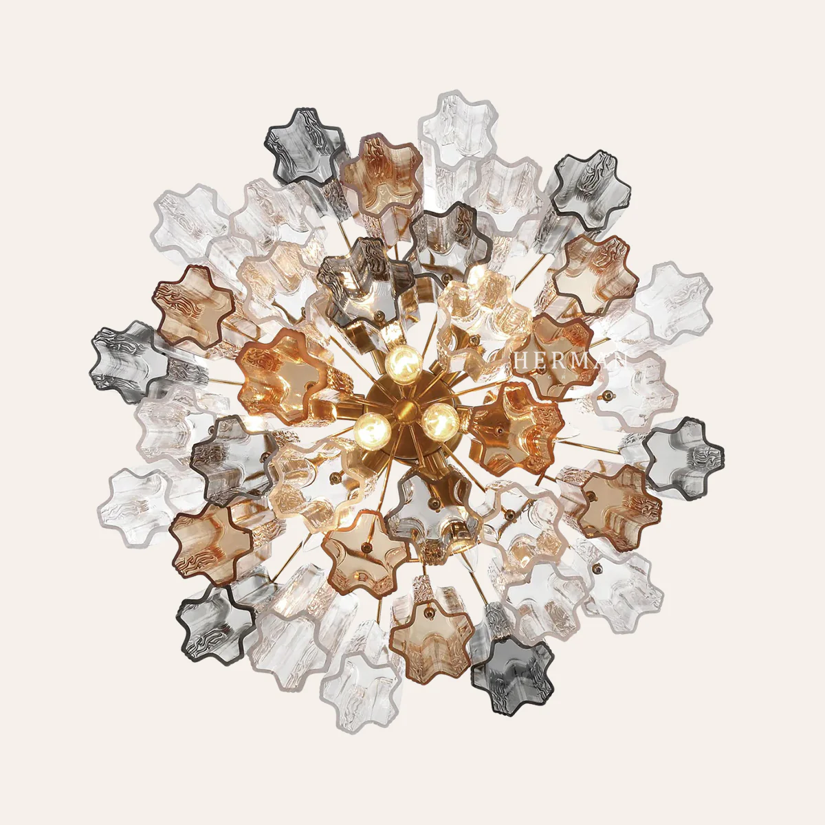 Addis Murano Glass Chandelier 17.8" 19.8" 22" 26.8" 32''D - Image 16