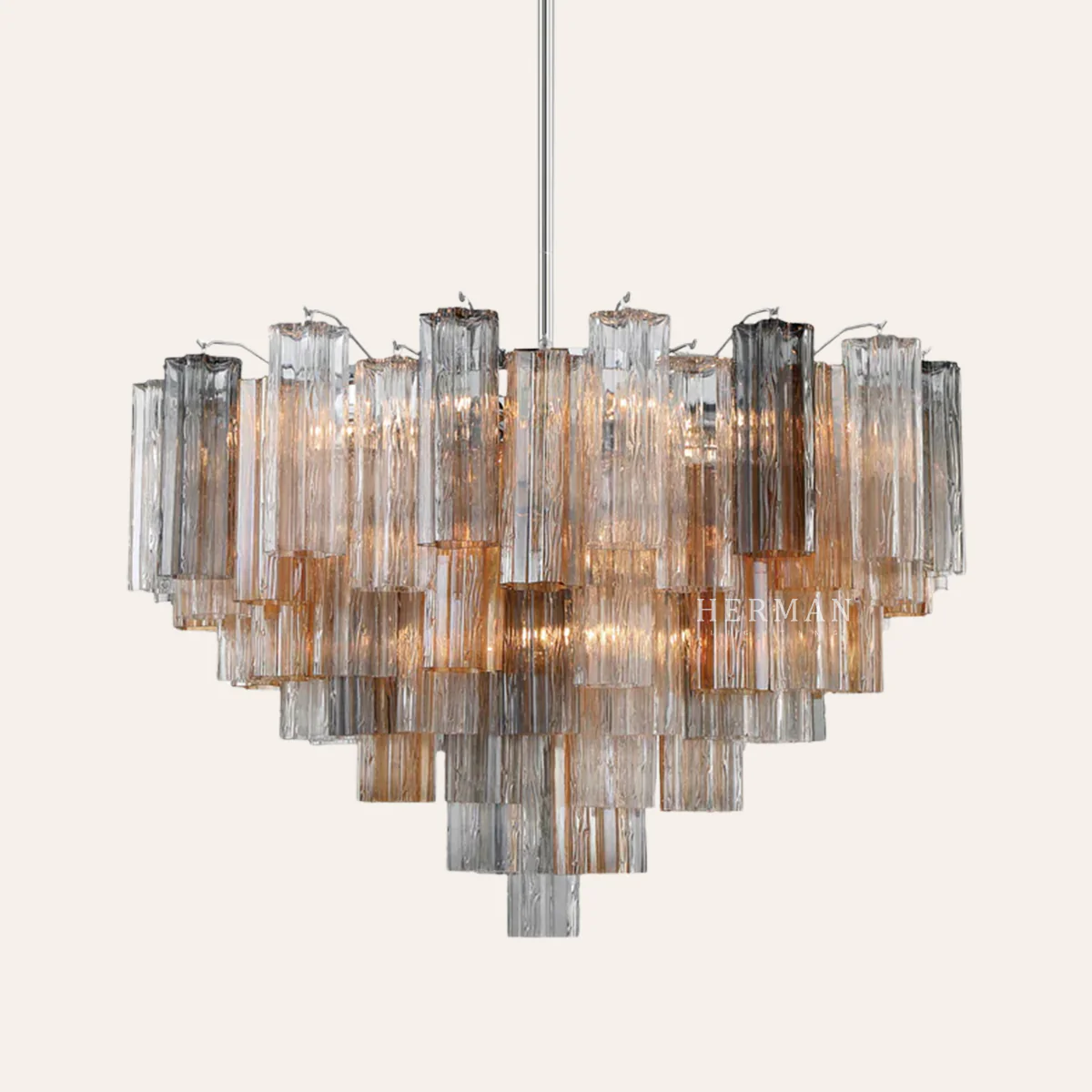 Addis Murano Glass Chandelier 17.8" 19.8" 22" 26.8" 32''D - Image 18