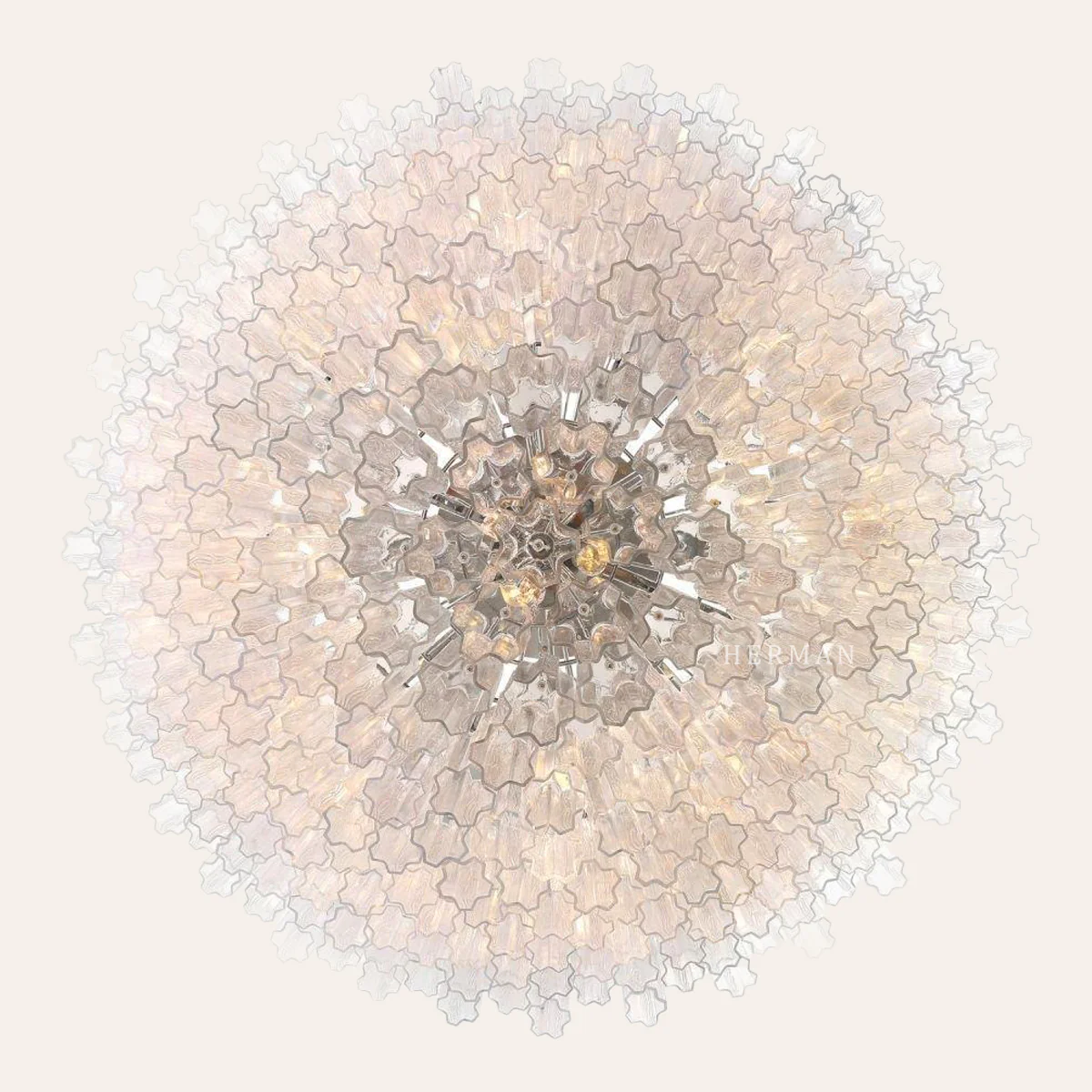 Addis Murano Glass 40 Light Chandelier 62" W - Image 22