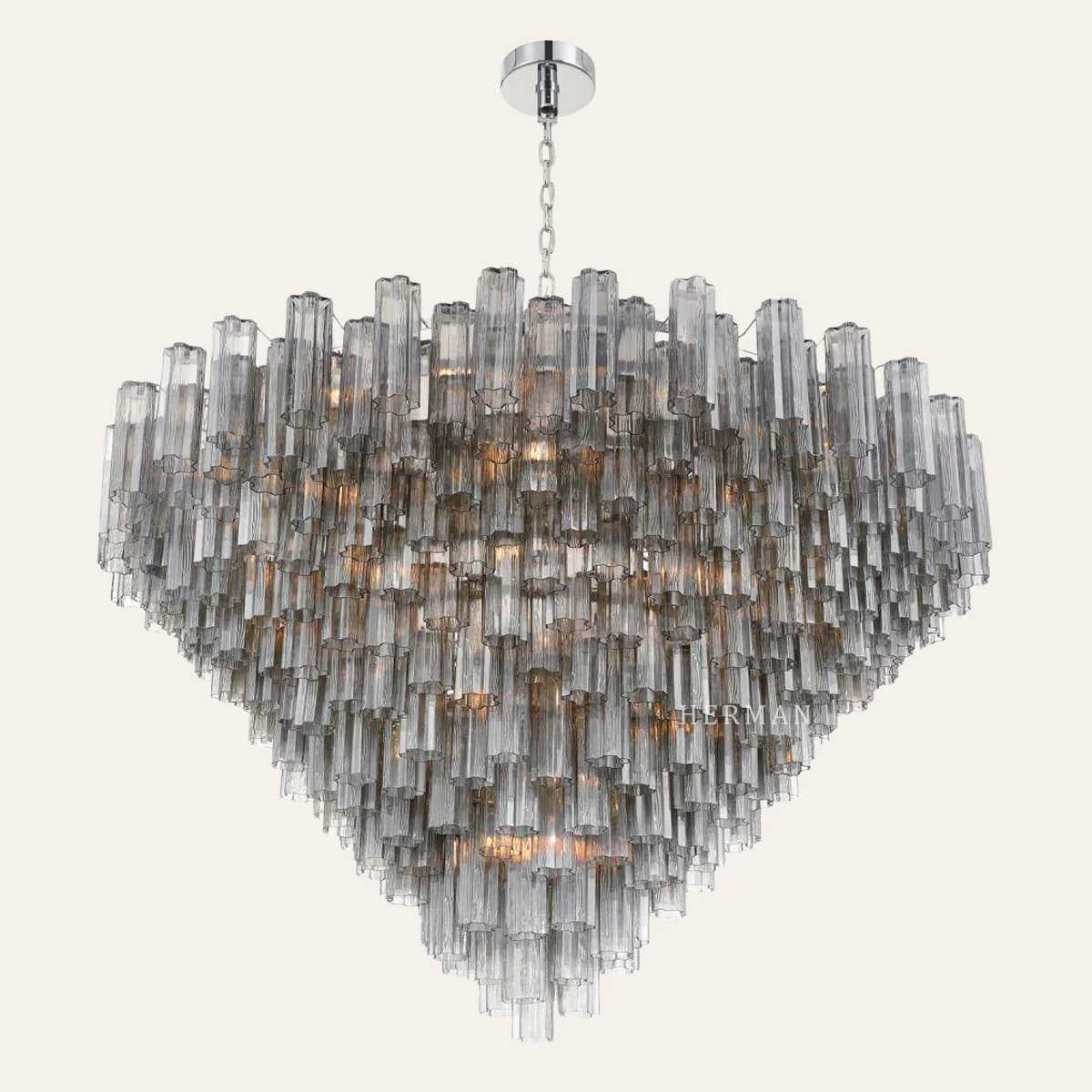 Addis Murano Glass 40 Light Chandelier 62" W - Image 26