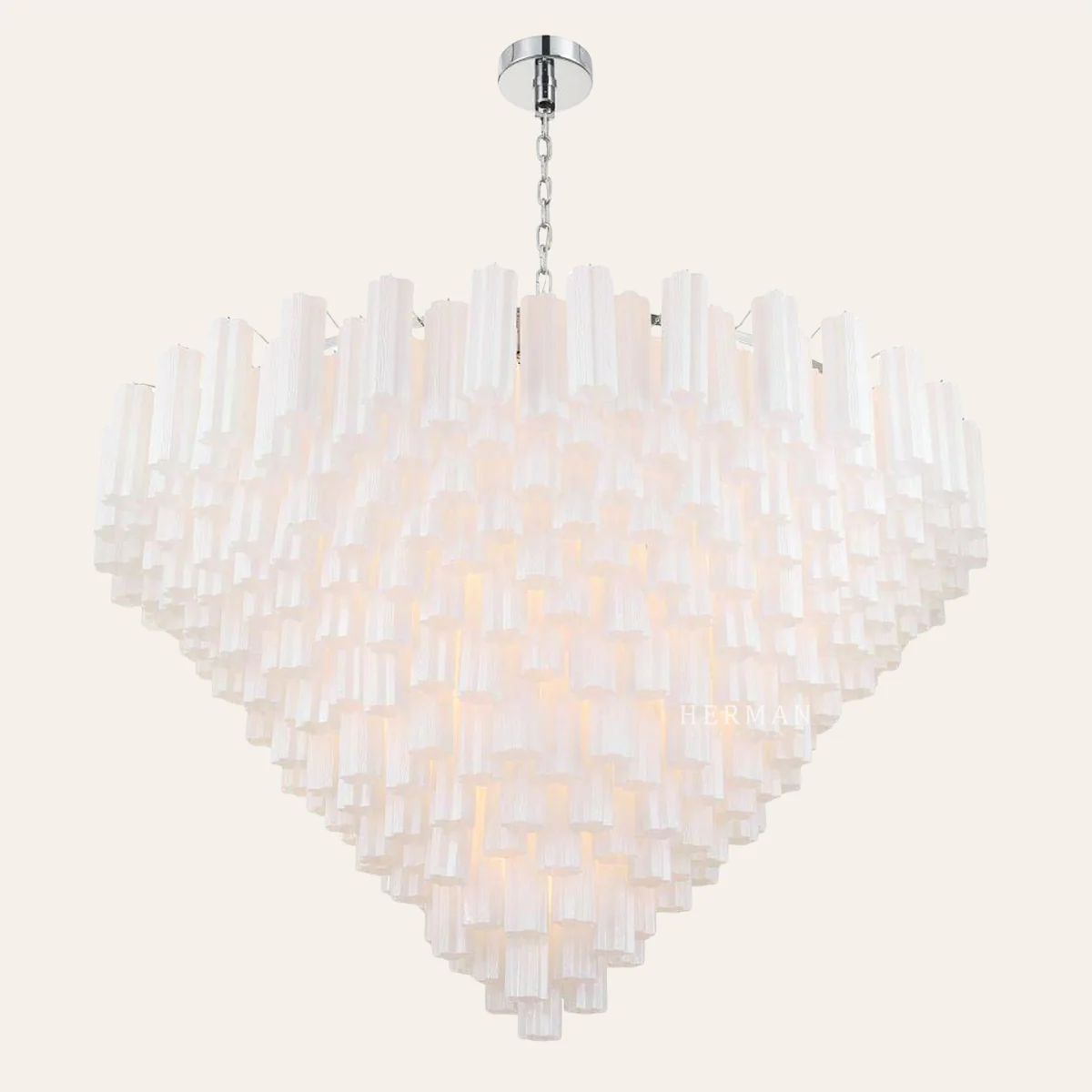 Addis Murano Glass 40 Light Chandelier 62" W - Image 33