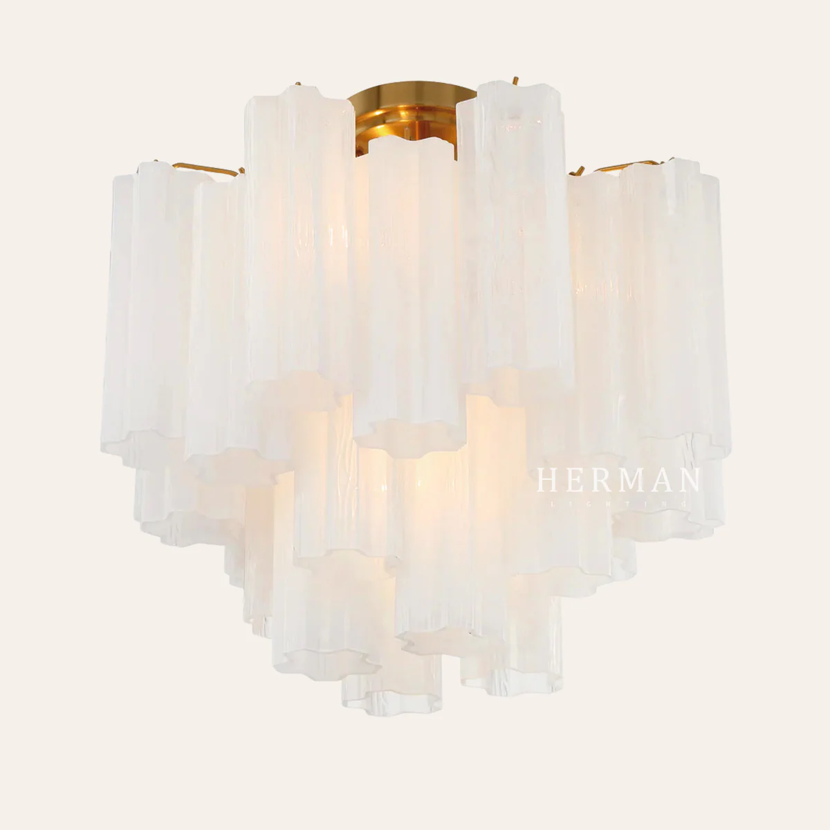 Addis Murano Glass Semi-Flush Ceiling Mount 17''W - Image 11