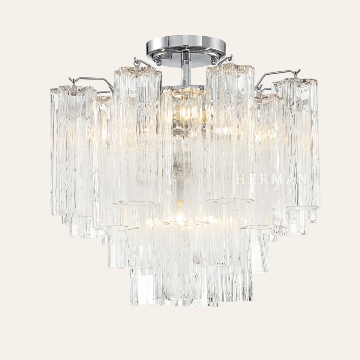 Addis Murano Glass Semi-Flush Ceiling Mount 17''W - Image 15