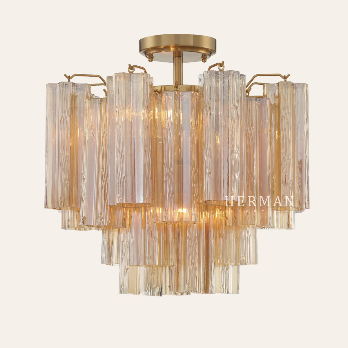 Addis Murano Glass Semi-Flush Ceiling Mount 17''W - Image 20