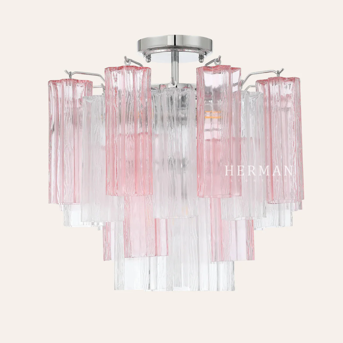 Addis Murano Glass Semi-Flush Ceiling Mount 17''W - Image 24