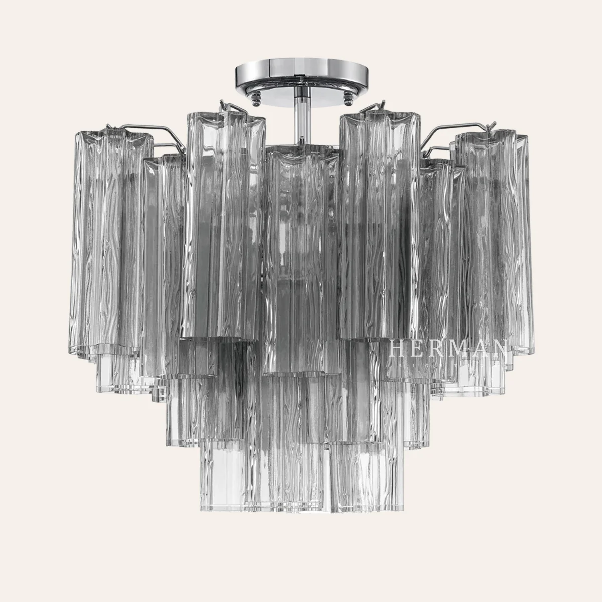 Addis Murano Glass Semi-Flush Ceiling Mount 17''W - Image 27