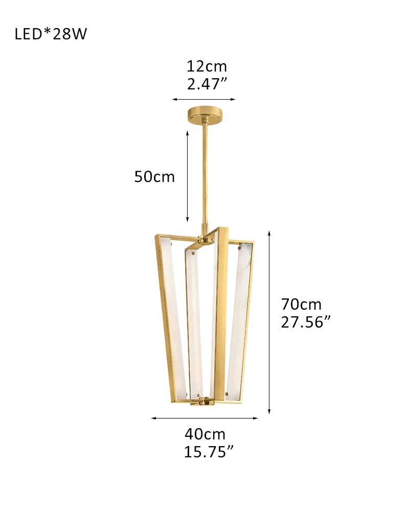 Aged Brass/Black LED Arm Edgemere Cage Collection Linear Pendants Light 16" - Image 13